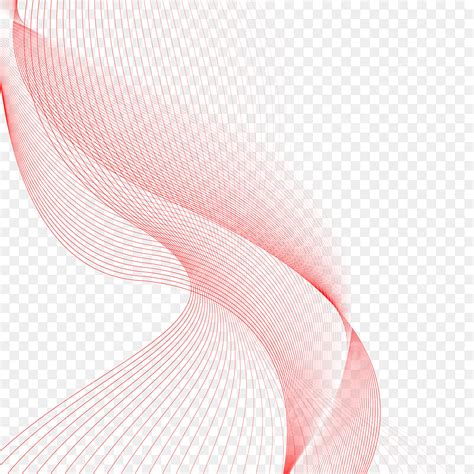 Red Abstract Lines Vector Design Images, Red Abstract Lines Transparent Background, Red Abstract ...