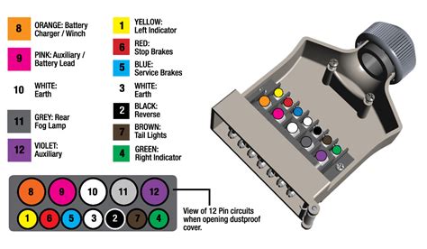 12 Pin Flat Trailer Plug Wiring Diagram Free Download - Aseplinggis.com