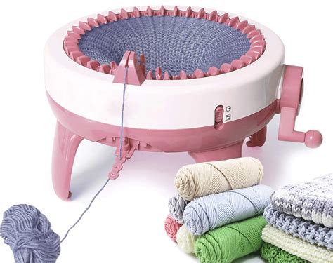 Amazon.com: Knitting Machine, 40 Needles Smart Weaving Loom Round Knitting Machines, Knitting ...