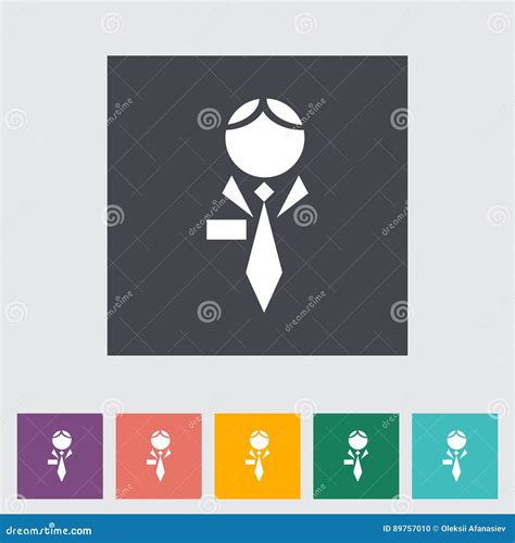 Human flat icon. stock vector. Illustration of element - 89757010