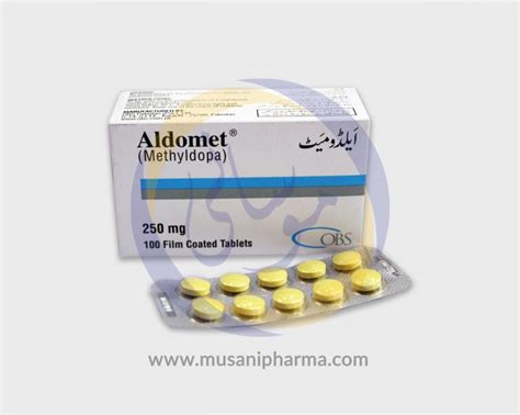 Aldomet Tablet (Methyldopa) – OBS – Musani Pharma – Nutraceuticals ...