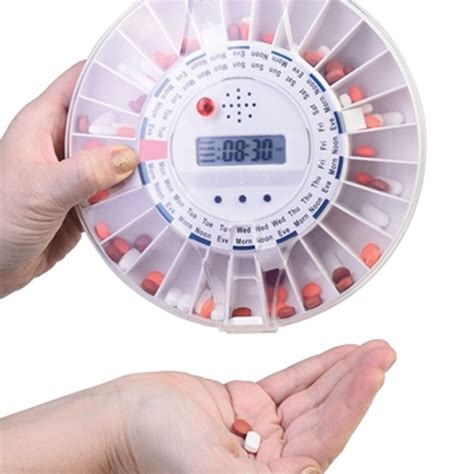 Electronic Auto Pill Medication Box Dispenser | Medication Reminder | MED-E-LERT | Alzstore