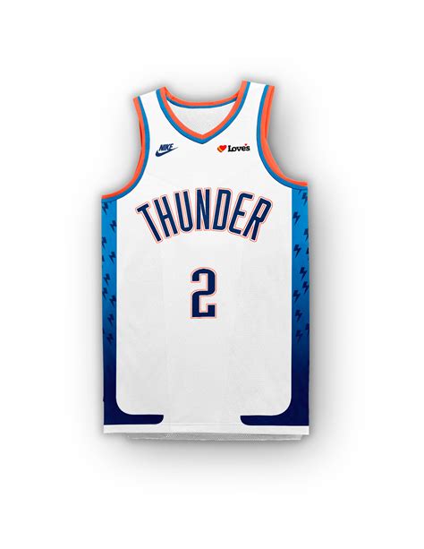 OKC Thunder Jersey/Court Refresh on Behance