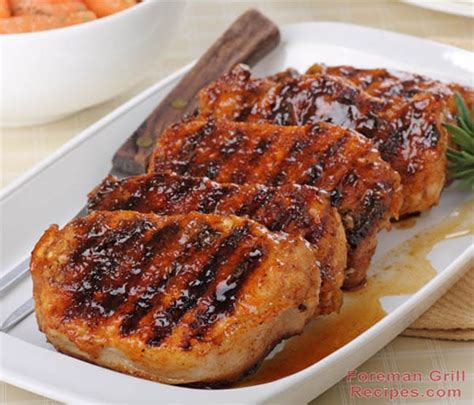 Easy Honey Glazed Pork Chops - Foreman Grill Recipes