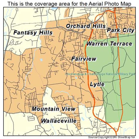 Aerial Photography Map of Fairview, GA Georgia