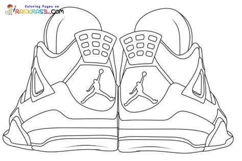 Jordan 4 Coloring Pages