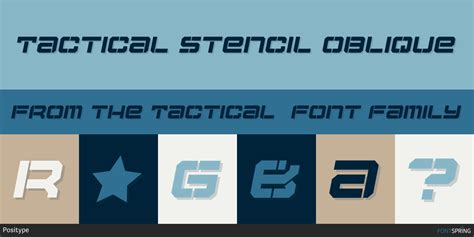 Tactical Font | Fontspring