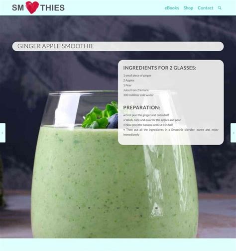 Ginger apple Smoothie | Smoothies Love