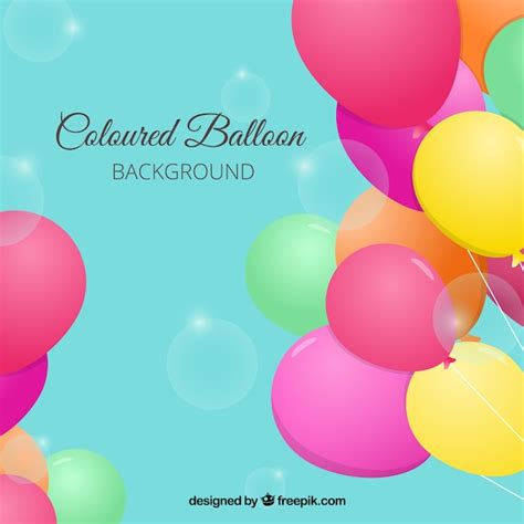 Free Vector | Colorful balloons background