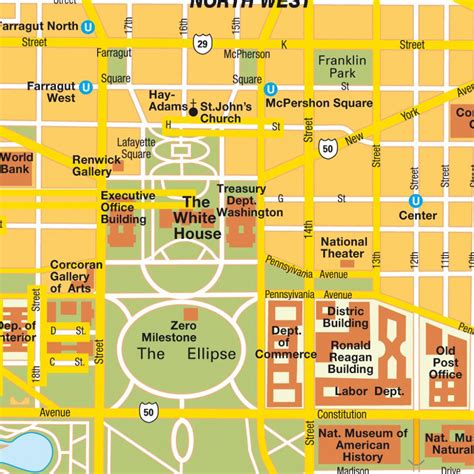 Washington Dc Maps - Top Tourist Attractions - Free, Printable City inside Printable Map Of ...