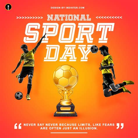 29 August Happy National Sports Day Banner Free PSD Template - Indiater