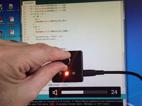 USB Volume Control and Caps Lock LED - Electronics-Lab.com