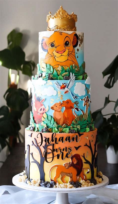 A Cake To Celebrate Your Little One : The Lion King First Birthday Cake