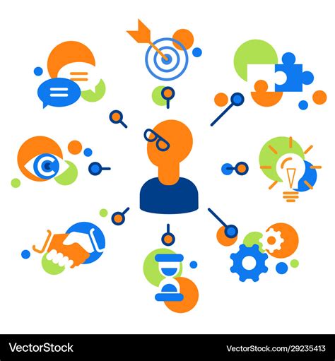 Working process Royalty Free Vector Image - VectorStock