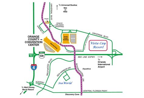 Map of Vista Cay Resort | Orange County Convention Center