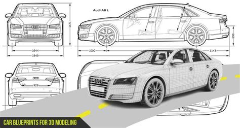 Download Most Loved HD Car Blueprints for 3D Modeling For Free