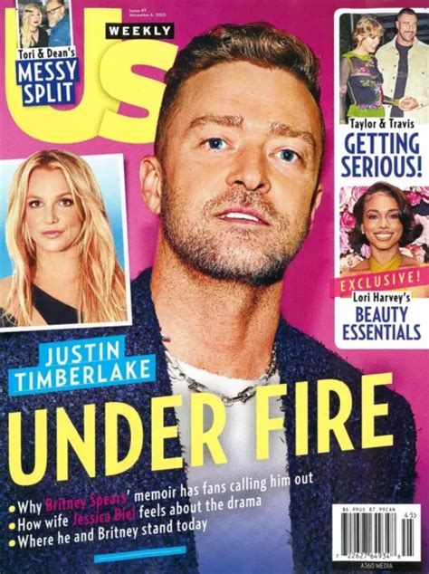 US WEEKLY MAGAZINE Nov 6, 2023 Justin Timberlake Under Fire! Taylor & Travis $9.00 - PicClick