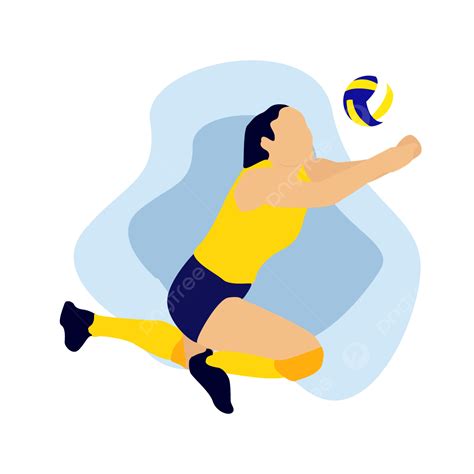 Female Volleyball Player Clipart Hd Png Woman Volleyball Player Run | Porn Sex Picture