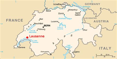 Lausanne Map and Lausanne Satellite Images