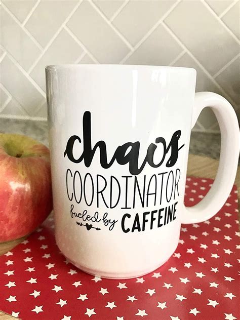 Cute Funny Coffee Mug for Women - Chaos Coordinator Fueled By Caffeine – Coffee.Yoga.Life ...