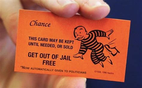 Monopoly Updated – Get Out Of Jail Free Card Automatically Issued To Australian Politicians ...