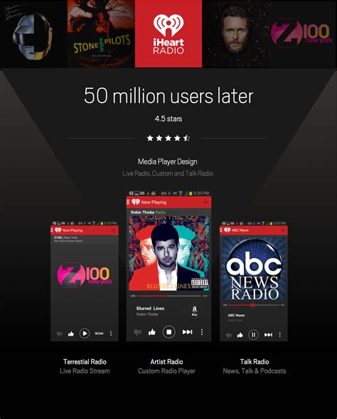 iHeartRadio Android App on Behance