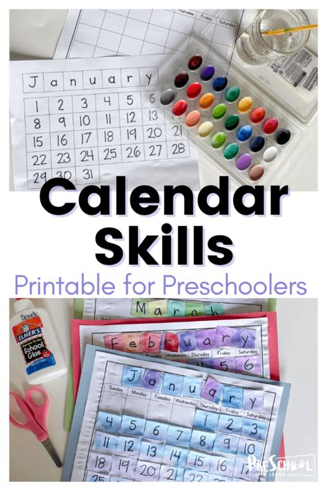 Preschool Calendar Activity