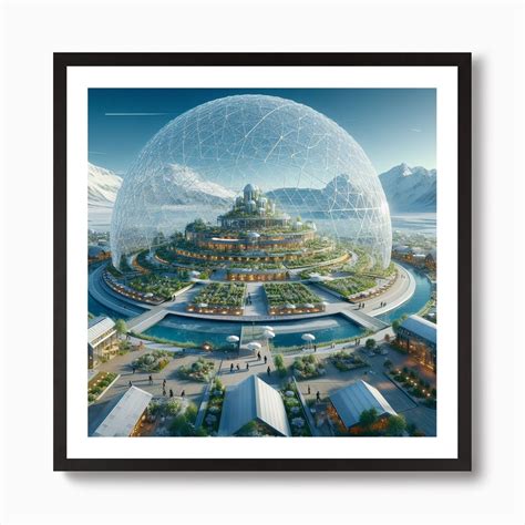 A Futuristic town 5 Art Print by P&V_printable_art - Fy