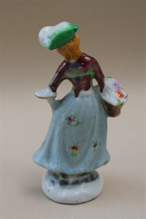 vintage Occupied Japan china figurine, miniature lady antique ...