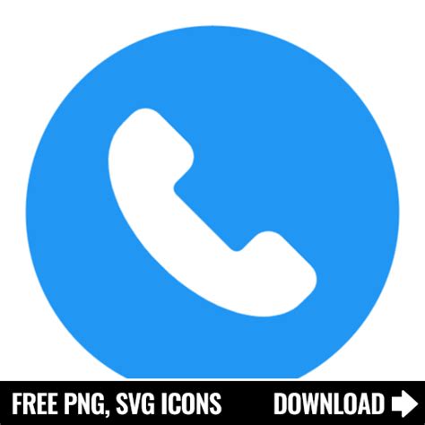 Free Blue Phone SVG, PNG Icon, Symbol. Download Image.