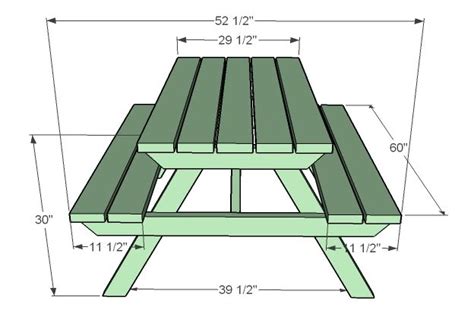 Easiest to Build Picnic Table Plans with Free PDF | Utebord, Möbler ...