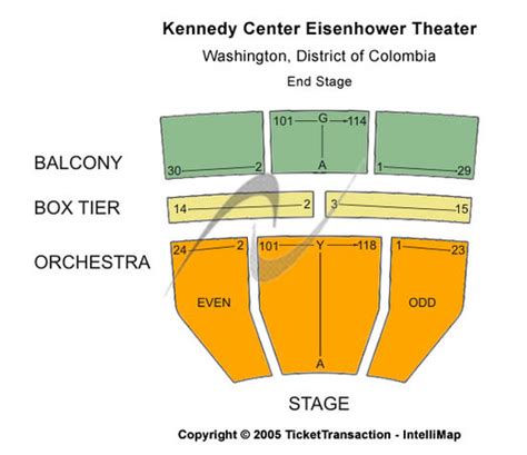 Kennedy Center Eisenhower Theater Tickets in Washington District Of Columbia, Seating Charts ...