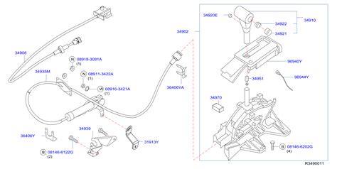 2022 Nissan Titan XD Crew Cab PRO/4X Automatic Transmission Shift Cover Plate - 96940-EA600 ...