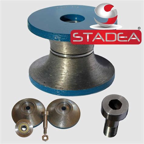 STADEA Stone Diamond Router Bits Full Bullnose 1 1/2 inch Edge Profile bit Grit 150 For Granite ...