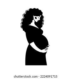 1,873 Black And White Cartoon Pregnant Images, Stock Photos & Vectors ...