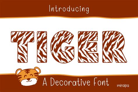 Tiger Font by miraipa · Creative Fabrica