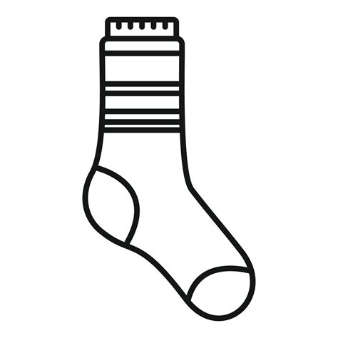 Stylish sock icon outline vector. Winter collection 15110524 Vector Art at Vecteezy