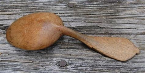 An antique Norwegian spoon | Wood spoon, Wooden spoons, How to antique wood