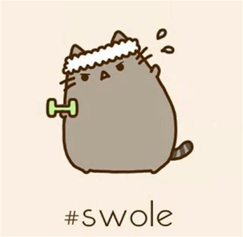 #swole | Pusheen cute, Pusheen cat, Pusheen