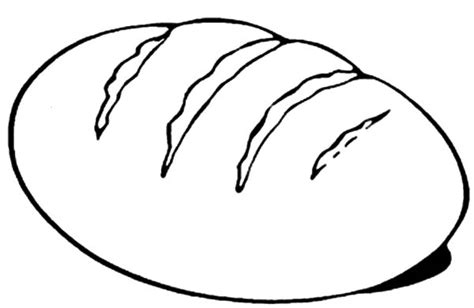 Bread For Coloring - ClipArt Best