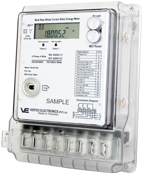 Three Phase Energy Meters – Vertex Electronics