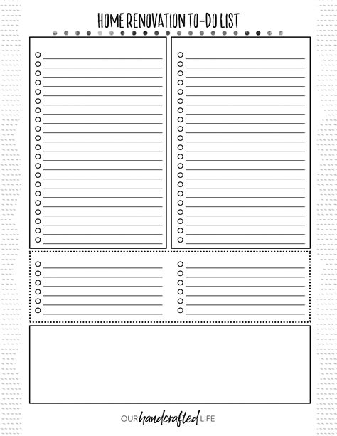 Home Renovation Planner - Free Printable DIY Home Reno Project Planner - Our Handcrafted Life