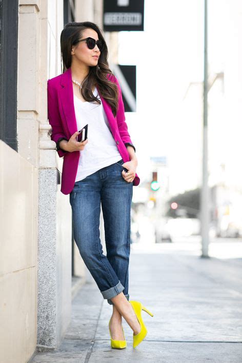Color Splash :: Magenta blazer & Neon pumps - Wendy's Lookbook | Spring work outfits, Style ...