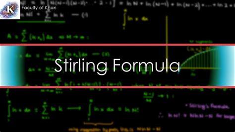 The Stirling Approximation: a 5-minute Derivation! - YouTube