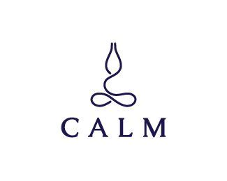 Calm Logo design - A simple clean abstract design of a man in calm ...