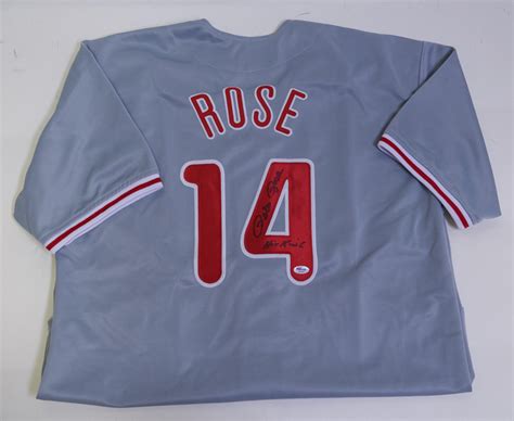 Lot Detail - Pete Rose Signed Phillies Jersey - JSA