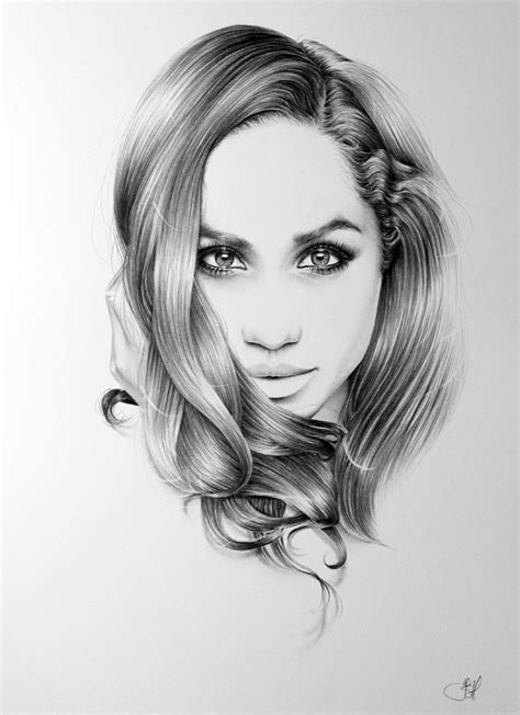 Meghan Markle Portrait by IleanaHunter on DeviantArt