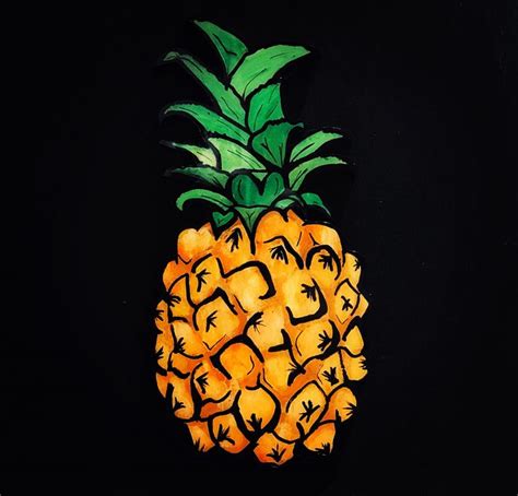 Pina - Etsy | Pineapple art, Rock flowers, Pop art painting