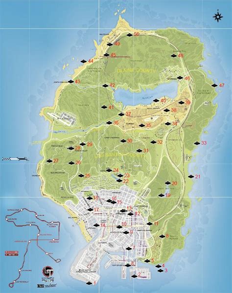 Gta 5 Spaceship Parts Locations Map - Crabtree Valley Mall Map