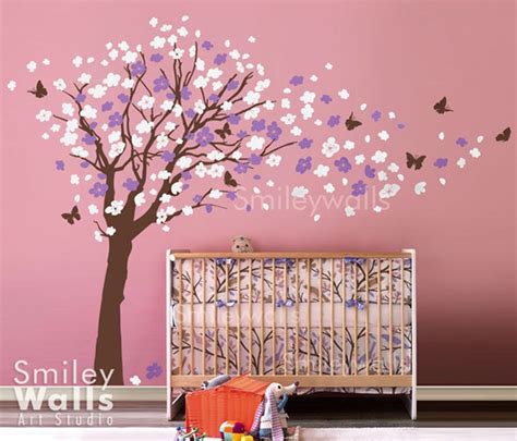 Cherry Blossom Tree Wall Decal Cherry Blossom Wall Decal - Etsy